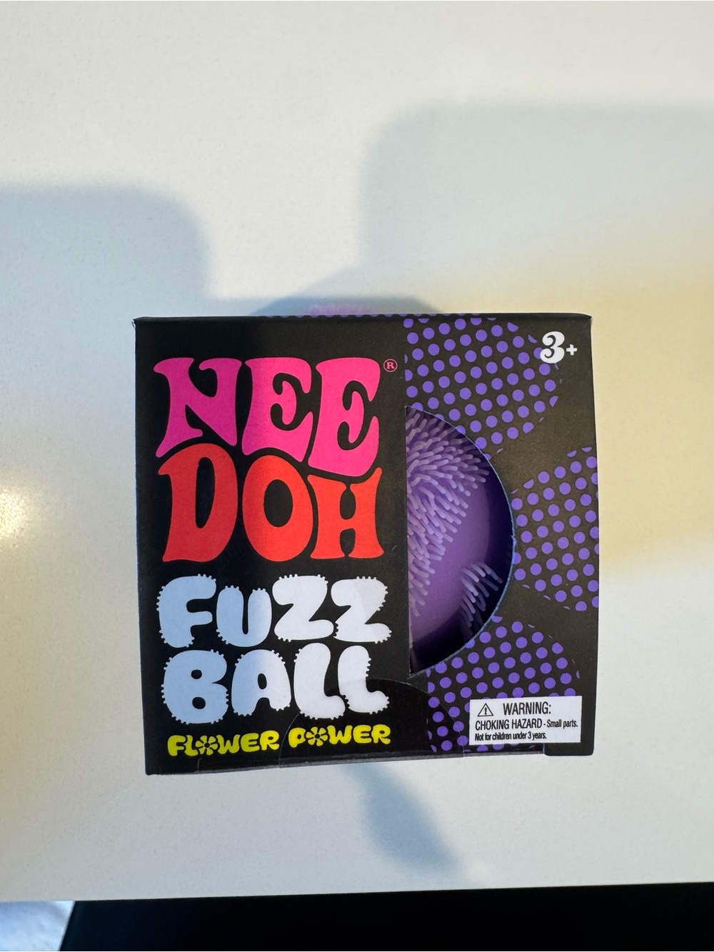 NeeDoh Fuzz Ball Flower Power - Purple - NWT